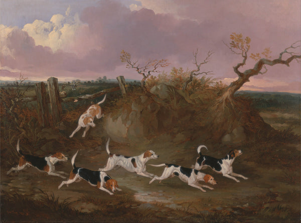 john-dalby-1845-beagles-in-full-cry-art-print-fine-art-reproduction-wall-art-id-a5thjyoo0