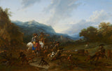 nicolaes-pietersz-berchem-1659-wild-boar-hunt-art-print-fine-art-reprodução-arte-de-parede-id-a5u537h7w