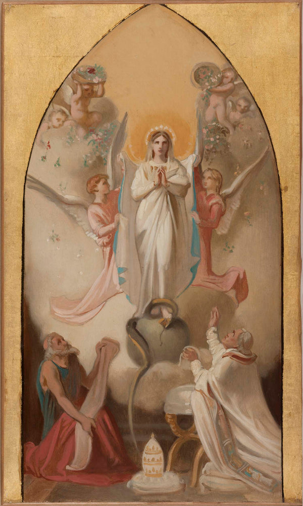 victor-louis-mottez-1865-sketch-for-st-severin-church-immaculate-conception-foretold-by-the-prophet-isaiah-art-print-fine-art-reproduction-wall-art