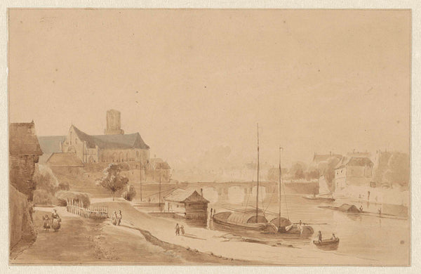 unknown-1820-riverside-town-art-print-fine-art-reproduction-wall-art-id-a5u7eex5t