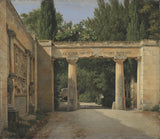 克里斯托弗·威廉·埃克斯堡（Christoffer-Wilhelm-eckersberg）1814在罗马艺术花园别墅的花园里的肖像