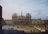 匿名 1715 年市政廳和格雷夫 1720 年當前第四區藝術印刷美術複製品牆壁藝術