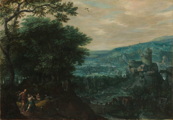 gillis-van-coninxloo-1580-landscape-with-venus-and-adonis-art-print-fine-art-reproduction-wall-art-id-a5vg7qm2e