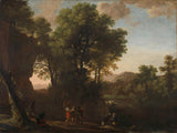 herman-van-swanevelt-1630-paesaggio-con-il-battesimo-dell-eunuco-stampa-d'arte-riproduzione-d'arte-wall-art-id-a5vt3socg