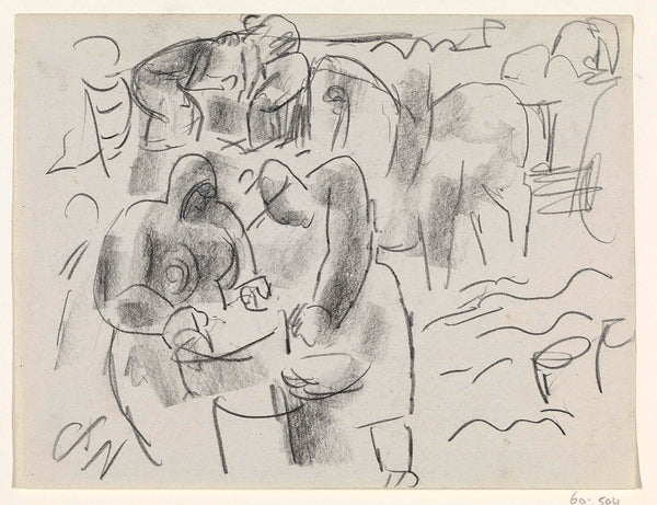leo-gestel-1891-study-sheet-with-people-and-a-horse-and-carriage-art-print-fine-art-reproduction-wall-art-id-a5yeilybc