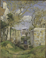 Camille Pissarro - 1874-krajina-z-Pontoise-art-print-fine-art-reprodukčnej-wall-art-id-a5yn4g7tg