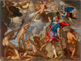joachim-antonisz-wtewael-1613-lahing-jumalate-ja-hiiglaste-kunstitrükk-peen-kunsti-reproduktsioon-seinakunst-id-a5zjb3dzk
