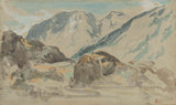 Еуген-Делацроик-1840-планински-пејзаж-уметност-штампа-ликовна-репродукција-зид-уметност-ид-а5зосцдгс