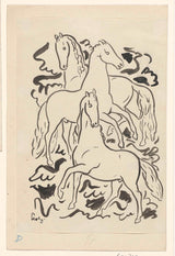leo-Gestel-1925-tre hester-art-print-fine-art-gjengivelse-vegg-art-id-a60d4ewgb