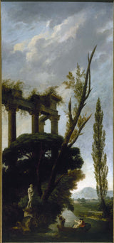休伯特·羅伯特-1790-Medici-Venus-藝術印刷品-精美藝術-複製品-牆藝術