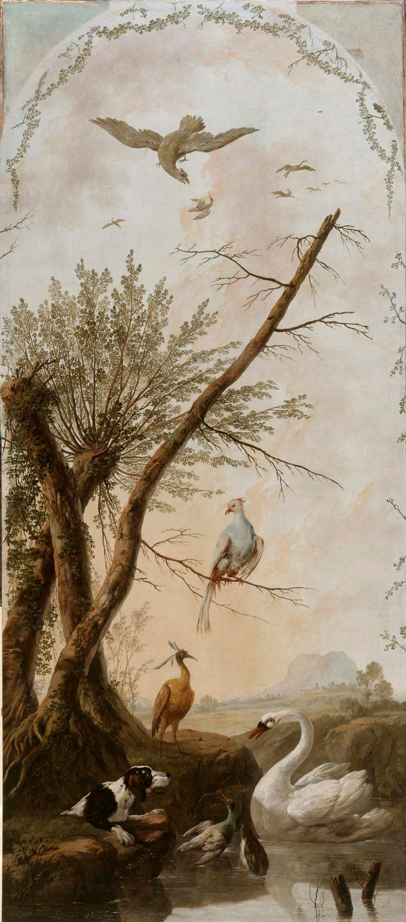 jean-ou-jean-baptiste-pillement-1765-decorative-panel-in-animal-subjects-art-print-fine-art-reproduction-wall-art
