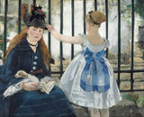 Edouard-Manet-1873-the-Railway-Art-print-fine-art-reprodukcija-zid-art-id-a616j412f