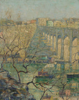 欧内斯特·劳森在桥上的艺术印刷精美的艺术复制品墙上的艺术ID a61ryu12o