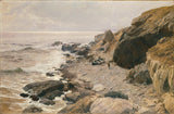 alfred-zoff-1888-na-riwierze-skaliste-wybrzeże-sztuka-druk-reprodukcja-dzieł sztuki-sztuka-ścienna-id-a61zoy8si
