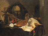 雅克·德·claeuw 1650-vanitas静物艺术打印精细艺术再现墙艺术id-a627857o9