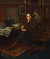 朱爾斯·巴斯蒂安·勒帕吉-1881-阿爾伯特·沃爾夫在他的研究藝術印刷品美術複製品牆藝術 id-a62axtjdo