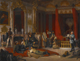 josef-munsch-1865-vojaški-bivak-v-kraljevi-palači-vojaški-umetniški-tisk-likovne-reprodukcije-stenske-umetnosti-id-a62c71cc5
