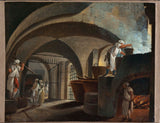 pierre-antoine-demachy-1773-a-fundição-sebo-para-o-hotel-dieu-impressão-de-arte-reprodução-arte-de-parede