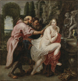 pēc-Peter-Paul-Rubens-Susanna-and-the-elders-art-print-fine-art-reproduction-wall-art-id-a6394dzif