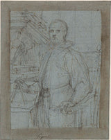 ambrogio-giovanni-figino-1558-portret-architekta-sztuka-druk-reprodukcja-dzieł sztuki-sztuka-ścienna-id-a640boirm