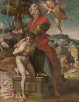 Andrea-del-Sarto-1527-the-obeť-of-Isaac-art-print-fine-art-reprodukčnej-wall-art-id-a642yuetb
