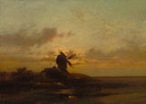 朱尔斯·杜普雷-1850-风车艺术印刷精美艺术复制品墙艺术 id-a64615245