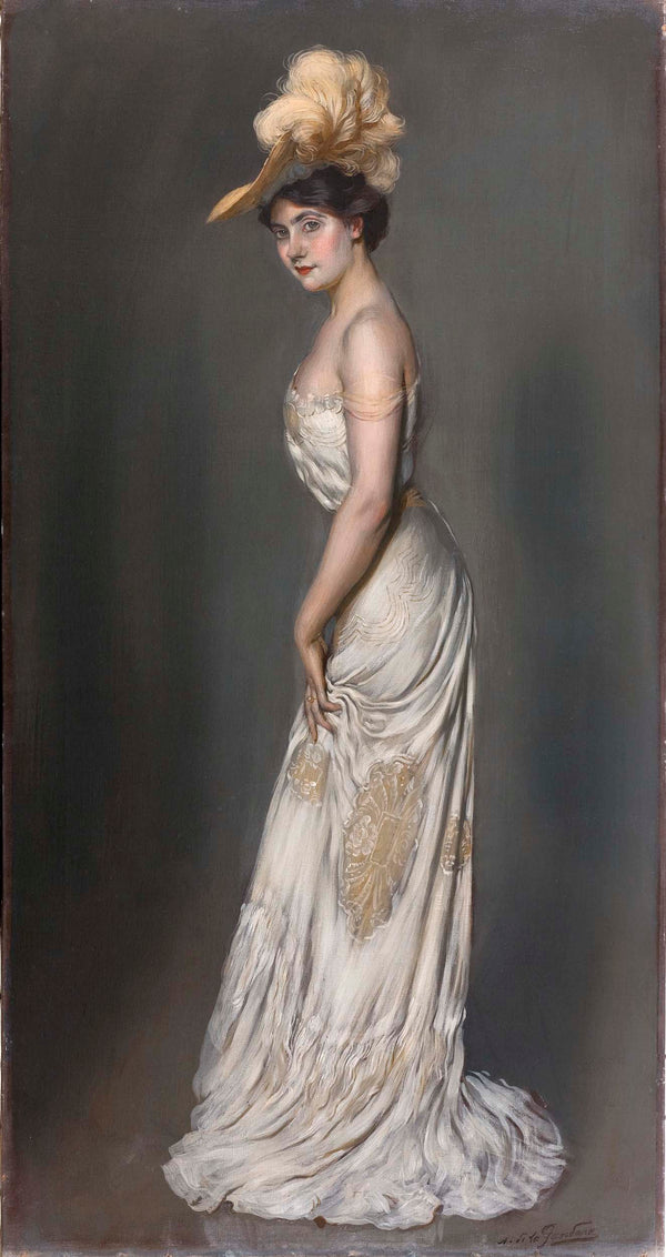 antonio-de-la-gandara-1903-portrait-of-madame-rene-prejelan-art-print-fine-art-reproduction-wall-art