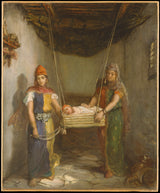 theodore-chasseriau-1851-scène-in-het-joodse-kwartier-van-constantijn-kunstprint-kunst-reproductie-muurkunst-id-a67sju1kn