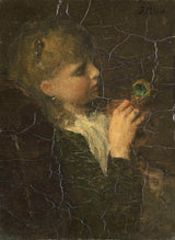 Jacob-maris-1877-jente-med-en-påfugl-fjær-art-print-fine-art-gjengivelse-vegg-art-id-a69orsbt4