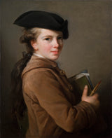伊丽莎白·路易丝·维格·勒·布劳恩（1773）-艺术家的兄弟艺术打印精美的艺术复制品-墙-艺术-id-a69tdhj8o