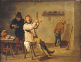 david-ii-le-jeune-teniers-1630-饮酒歌曲艺术印刷美术复制品墙艺术