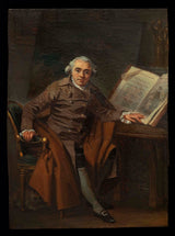 瑪格麗特-杰拉德-1787-假定的讓-雅克-拉格麗妮說的肖像-穿雙排扣大衣的男人肖像-藝術印刷-精美藝術複製品-牆壁藝術