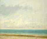 古斯塔夫庫爾貝-1866-平靜的海洋藝術印刷精美藝術複製品牆藝術 id-a6dgzts4d