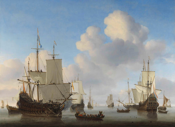willem-van-de-velde-ii-1665-dutch-ships-in-a-calm-art-print-fine-art-reproduction-wall-art-id-a6e7bd7p7