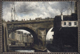 Louis-Godefroy-Jadin-1825-The-Bridge-and-the-Pump-Notre-Dame-Kunstdruck-Fine-Art-Reproduktion-Wandkunst