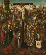 jacob-cornelisz-van-oostsanen-1507-korsfæstelsen-kunsttryk-fin-kunst-reproduktion-vægkunst-id-a6igz607g