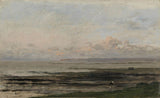 查爾斯-弗朗索瓦-多比尼-1850-退潮海灘-藝術印刷-精美藝術-複製品-牆藝術-id-a6jqe7pry