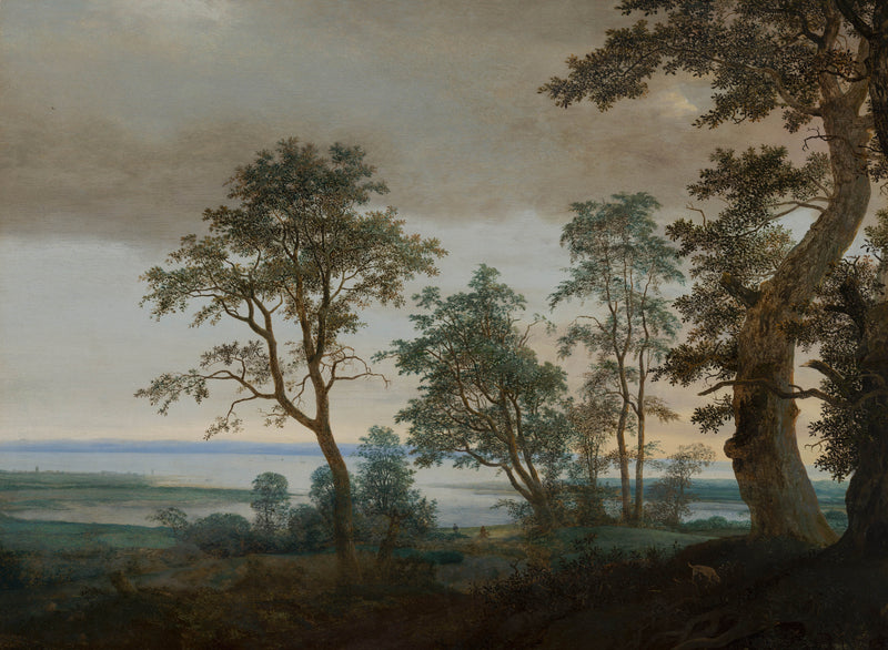 cornelis-vroom-1638-river-landscape-seen-through-the-trees-art-print-fine-art-reproduction-wall-art-id-a6jt8dzor