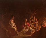 乔治·卡莱布·宾汉姆-1848-被印第安人捕获的艺术印刷品美术复制品墙艺术 id-a6k14jws9