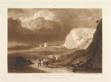 joseph-Mallord-william-turner-1811-Martello torri-near-bexhill-sus-liber-studiorum-parte-vii-plate-34-art-stampa fine-art-riproduzione-wall-art-id-a6lcomww3