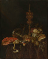 abraham-van-beyeren-1650-tihožitje-z jastogom in sadjem-umetnost-tisk-likovna-razmnoževanje-stena-art-id-a6lt39kkb