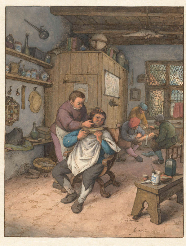 adriaen-van-ostade-1673-a-barbershop-art-print-fine-art-reproduction-wall-art-id-a6m0nd1p1