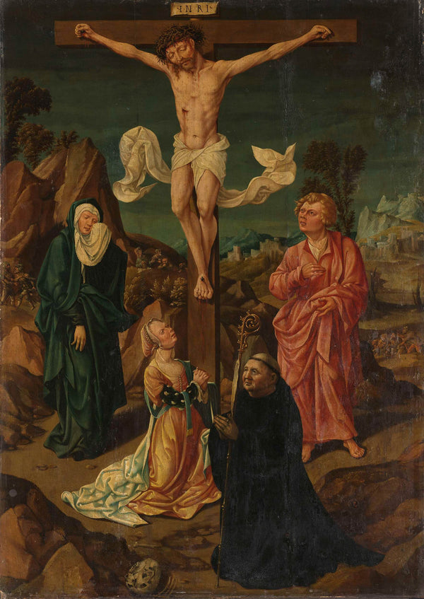 unknown-1500-crucifixion-with-the-virgin-saint-john-mary-magdalene-art-print-fine-art-reproduction-wall-art-id-a6mcs1fz6