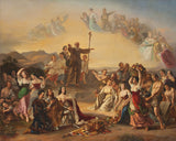 グスタフ・ディッテンベルガー-1849-st-severin-blesses-the-country-austria-art-print-fine-art-reproduction-wall-art-id-a6mirb6t9