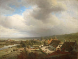 abraham-johannes-couwenberg-1833-heuwelagtige-landskap-naby-wageningen-kunsdruk-fynkuns-reproduksie-muurkuns-id-a6nb2ak18