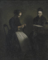 ვილჰელმ-ჰამერშოი-საღამო-სახატავ-ოთახში-მხატვრები-დედა-და-ცოლი-ხელოვნება-ბეჭდვით-სახვითი ხელოვნება-რეპროდუქცია-კედლის ხელოვნება-id-a6pa4dyq0