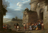 cornelis-van-poelenburgh-1620-Christus-dra-die-kruis-kunsdruk-fynkuns-reproduksie-muurkuns-id-a6pak1v3a