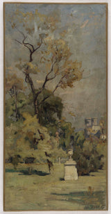 maurice-le-liepvre-1888-skica-za-stepenište-festivala-gradske-pariške-ugao-luksemburške-umjetničke-štampe-likovne-umetnosti- reprodukcija-zidna umjetnost