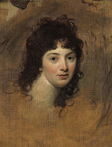 Џорџ-Ромни-1780-портрет-на-жена-уметност-печатење-фина-уметност-репродукција-ѕидна уметност