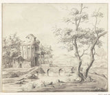 jean-bernard-1775-pokrajina-s-fantastično-ruševinami-umetniški-tisk-likovna-reprodukcija-stenske-umetnosti-id-a6r0u2ner
